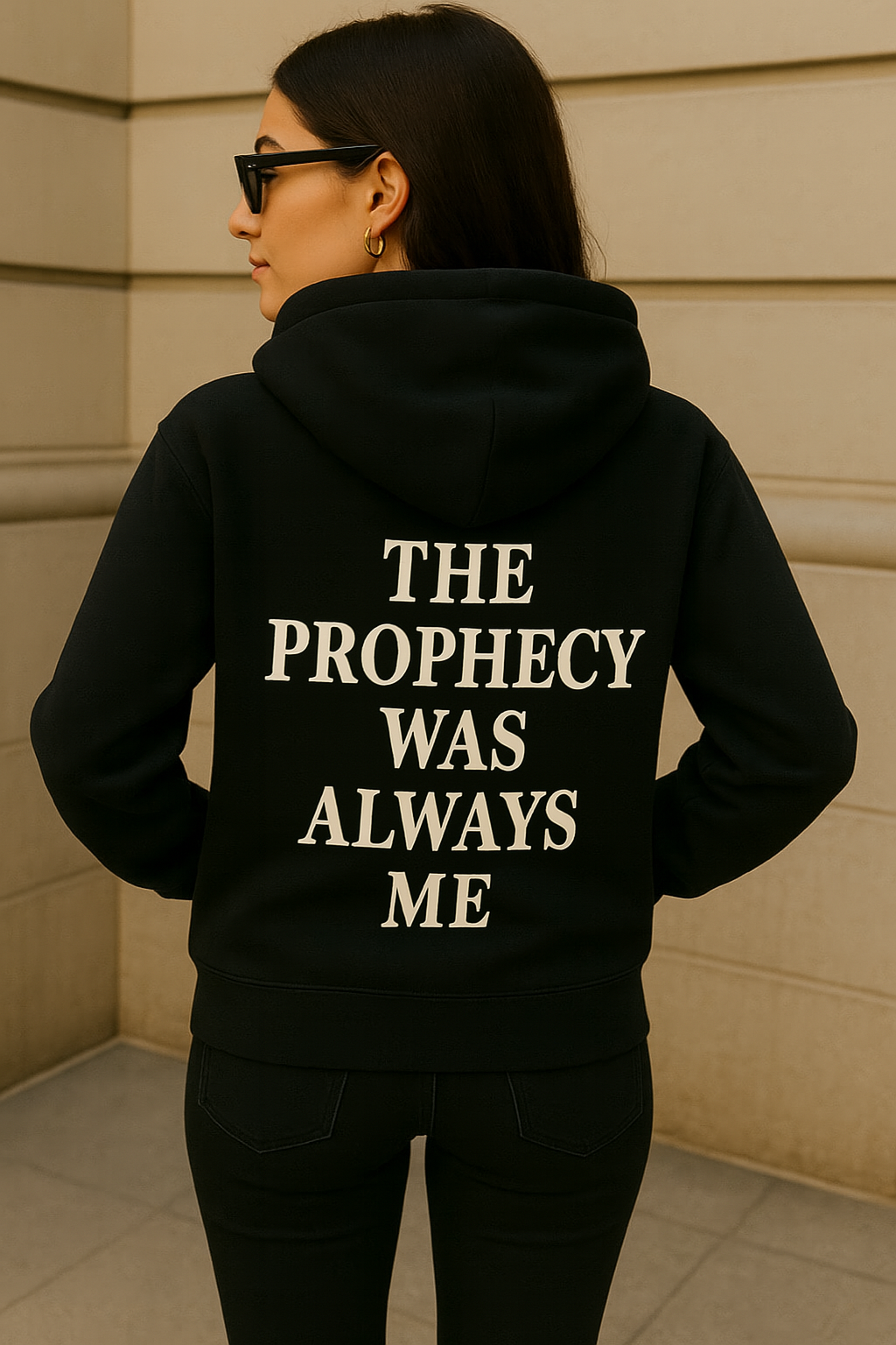 The Prophecy Was Always Me Hoodie Oversized Graphic Sweatshirt For Women