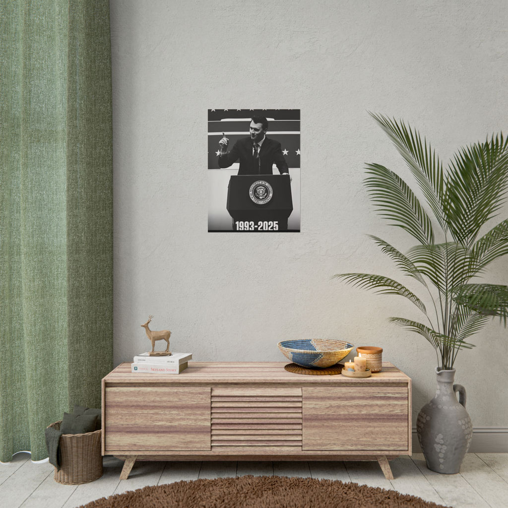 Charlie Kirk Poster 18in x 24in Poster Justice For Charlie kirk merch