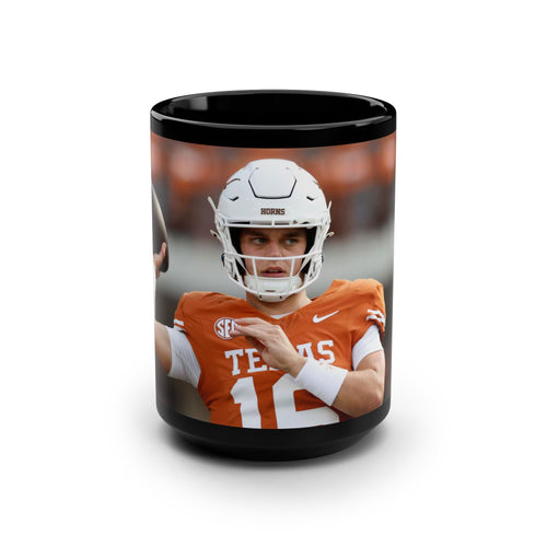 Arch Manning Black Mug, 15oz Texas Longhorns Coffee Mug Gift