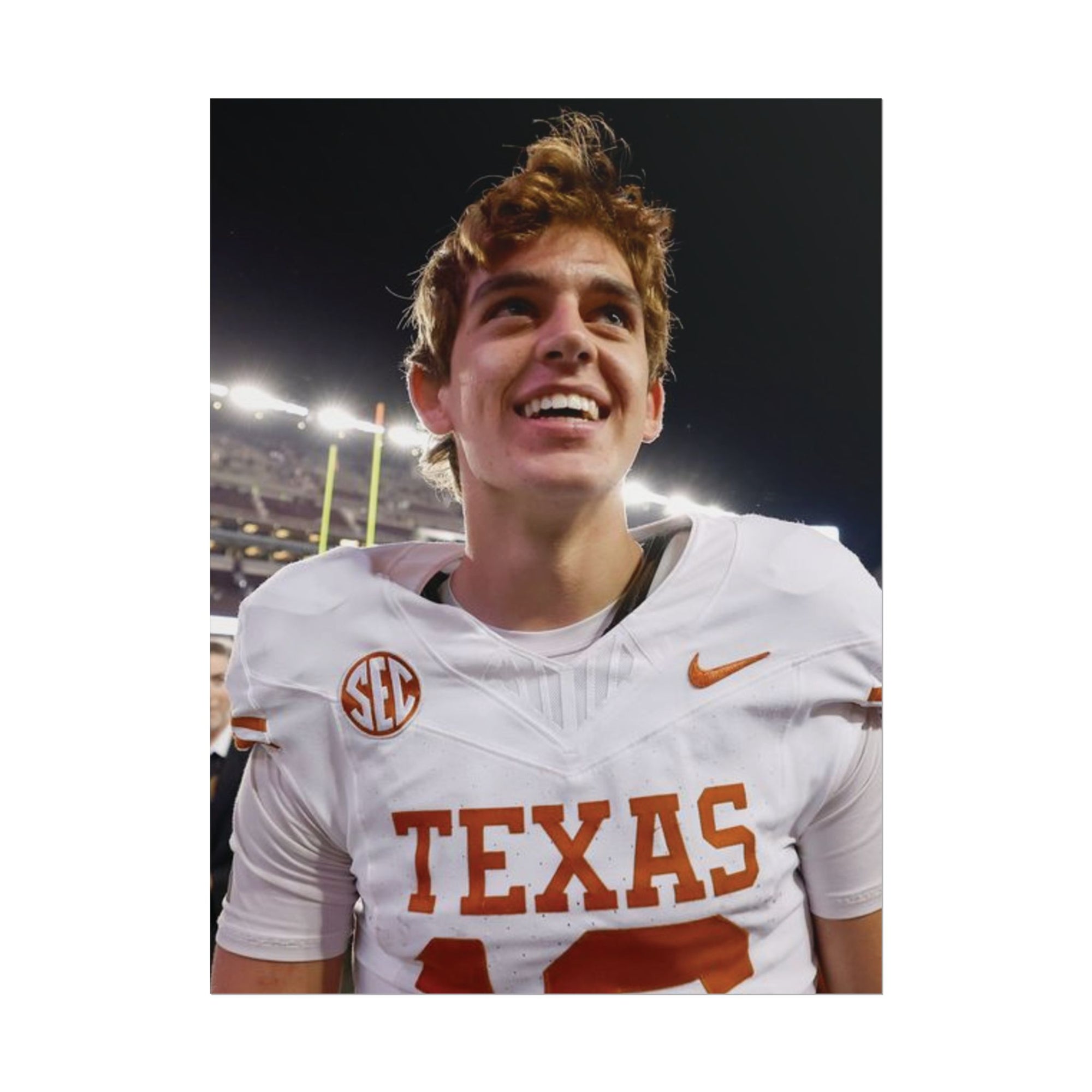 Arch Manning Poster 18in x 24in Texas Longhorns Arch Manning Poster