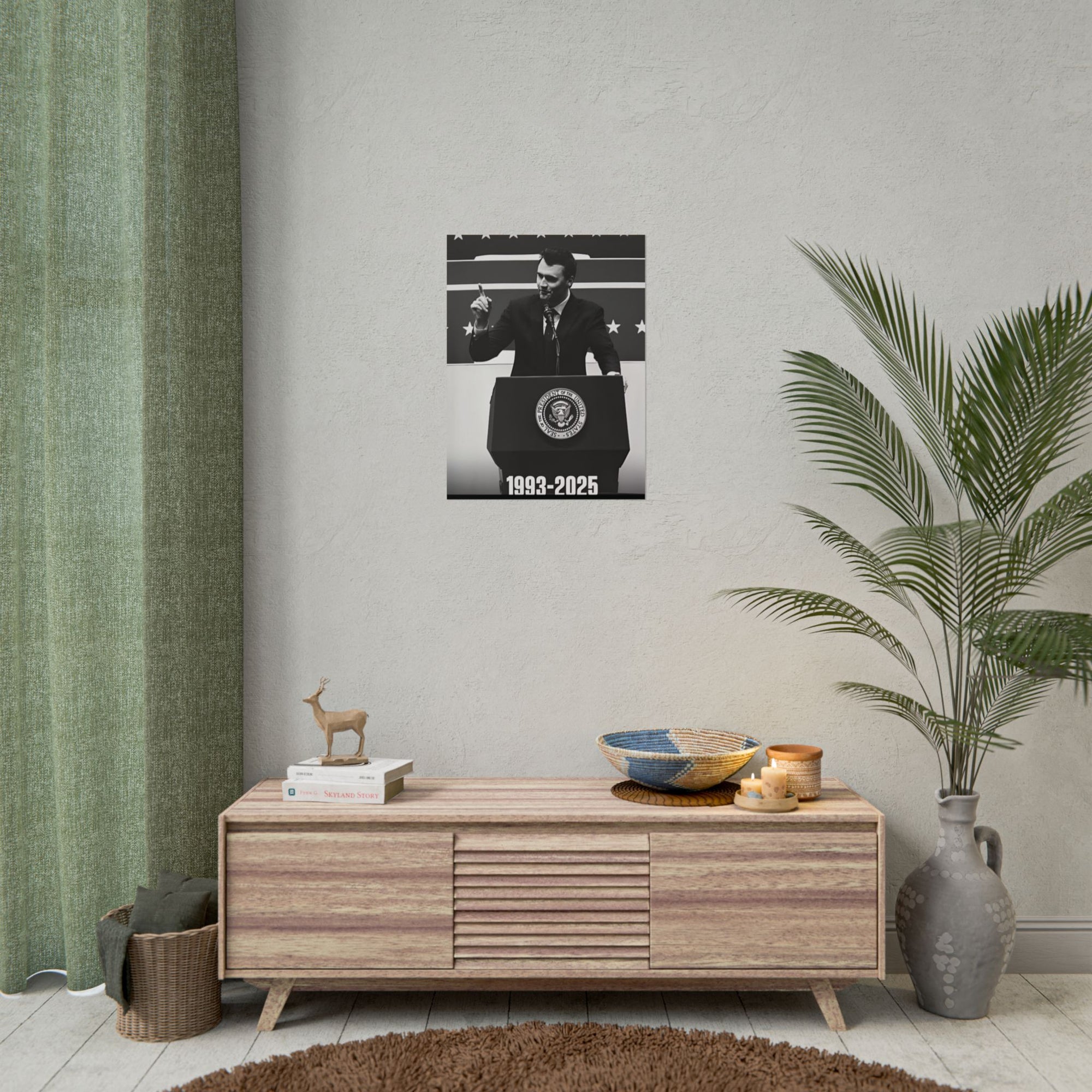 Charlie Kirk Poster 18in x 24in Poster Justice For Charlie kirk merch