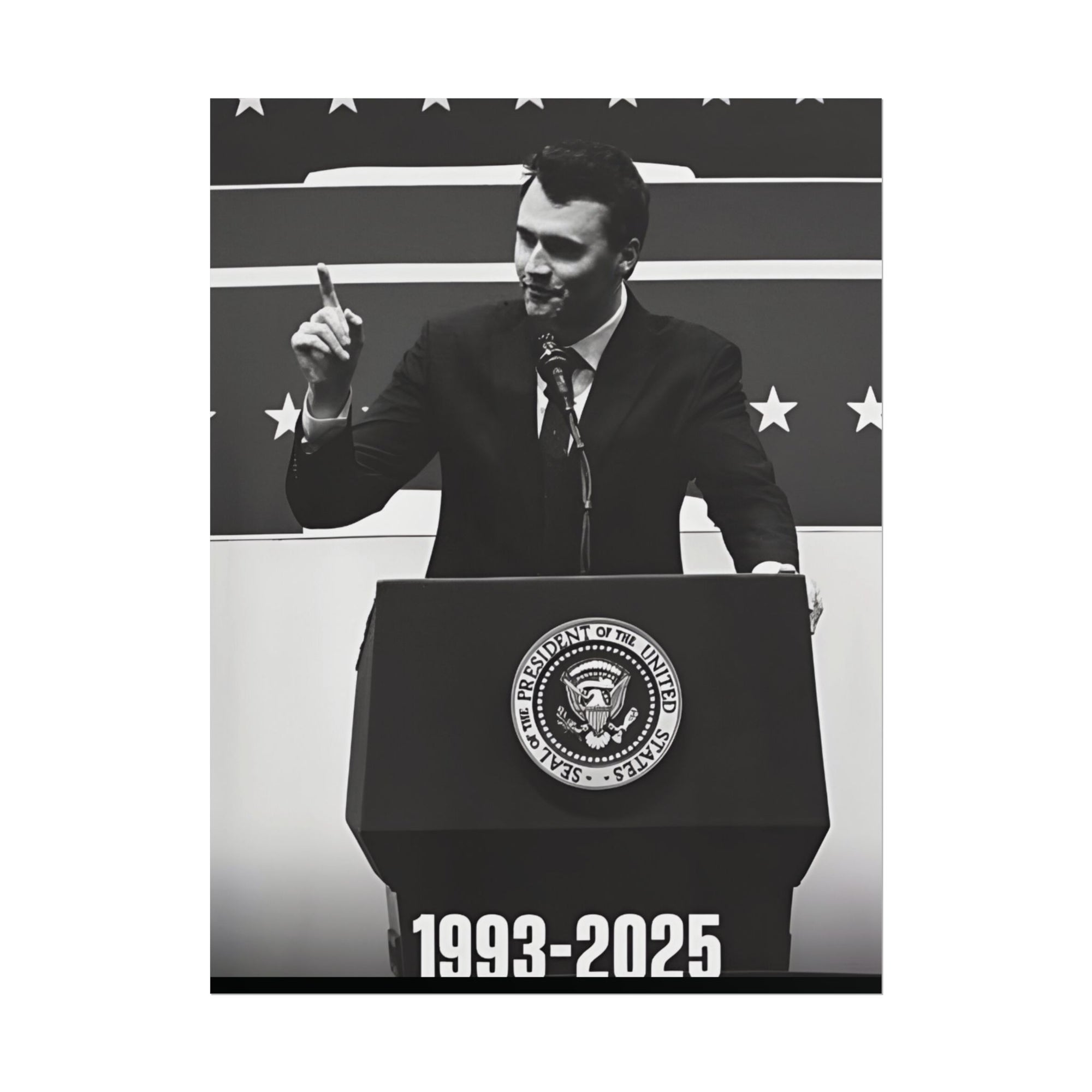 Charlie Kirk Poster 18in x 24in Poster Justice For Charlie kirk merch
