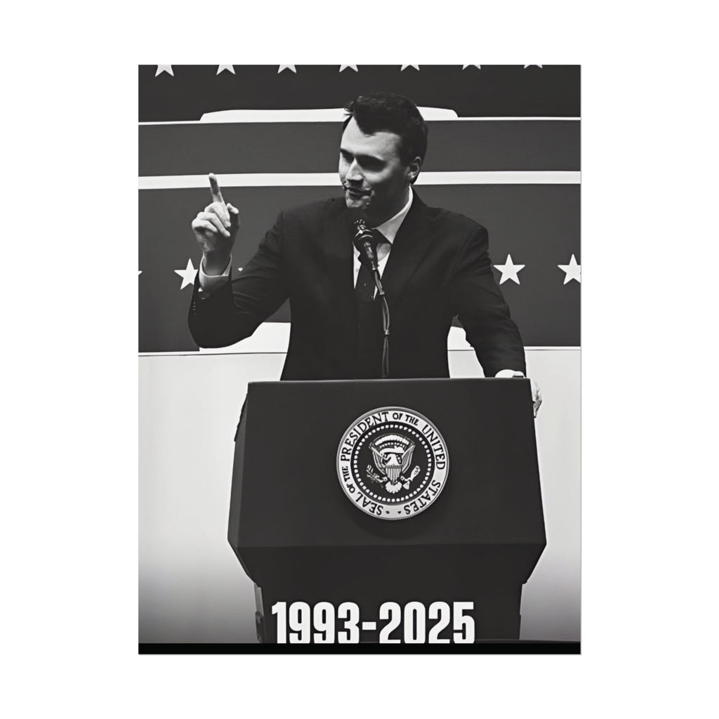 Charlie Kirk Poster 18in x 24in Poster Justice For Charlie kirk merch