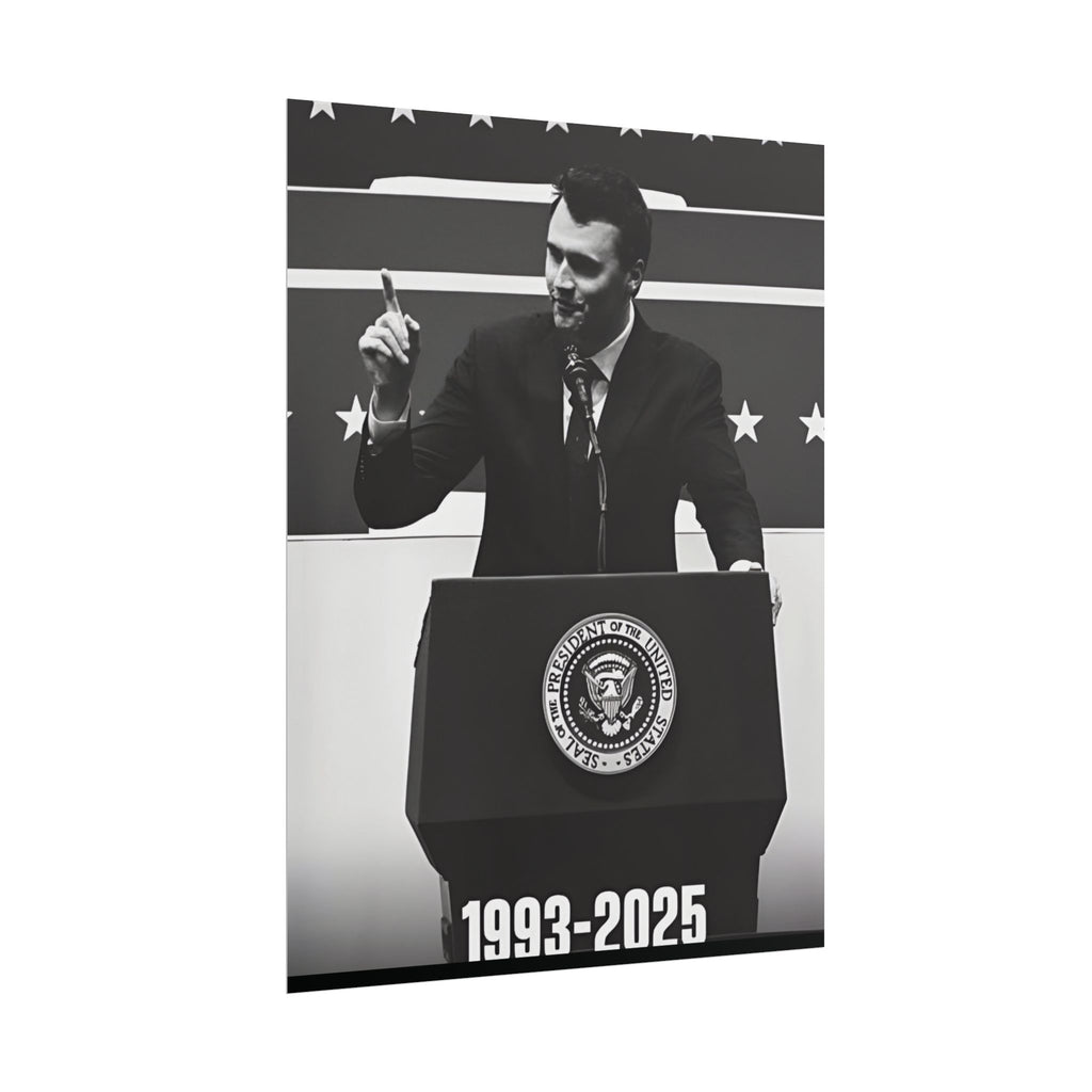 Charlie Kirk Poster 18in x 24in Poster Justice For Charlie kirk merch