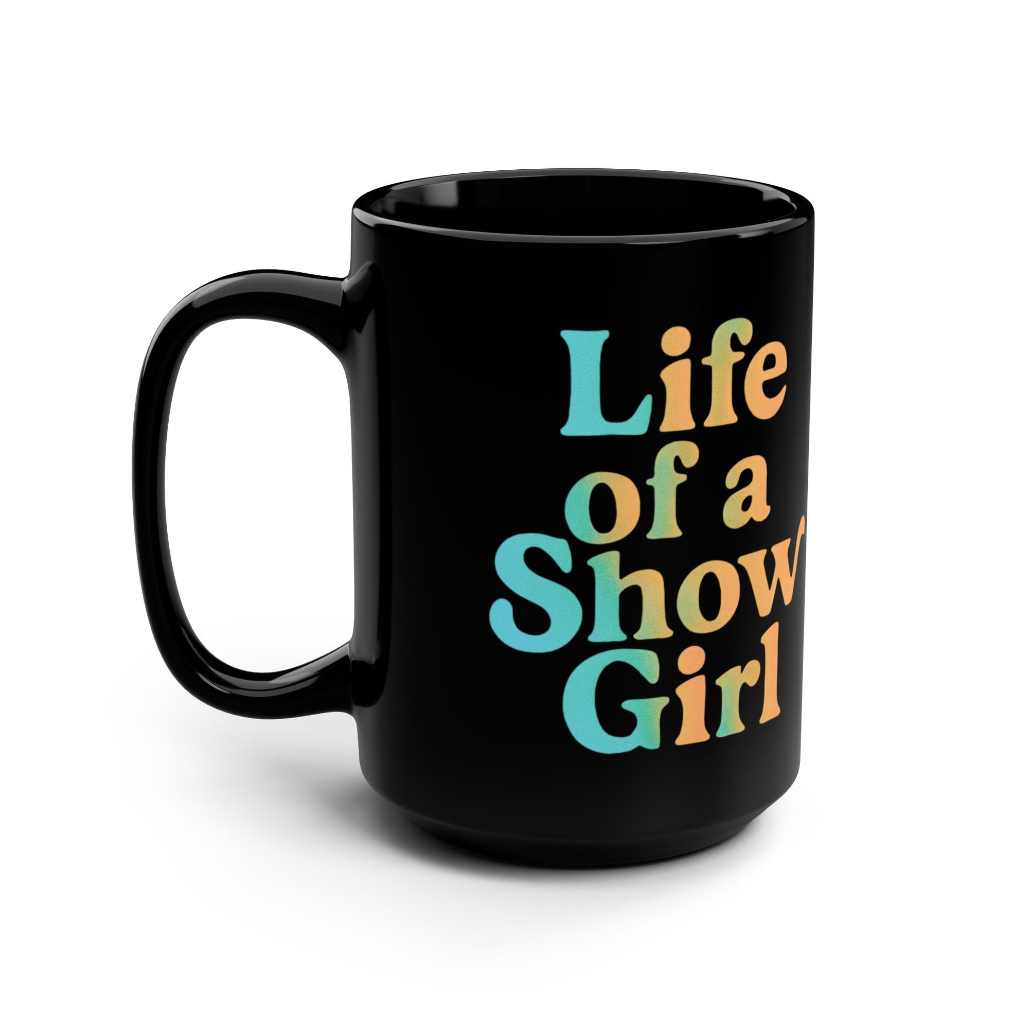 Life Of A Showgirl Black Mug, 15oz Taylor S wift Mug