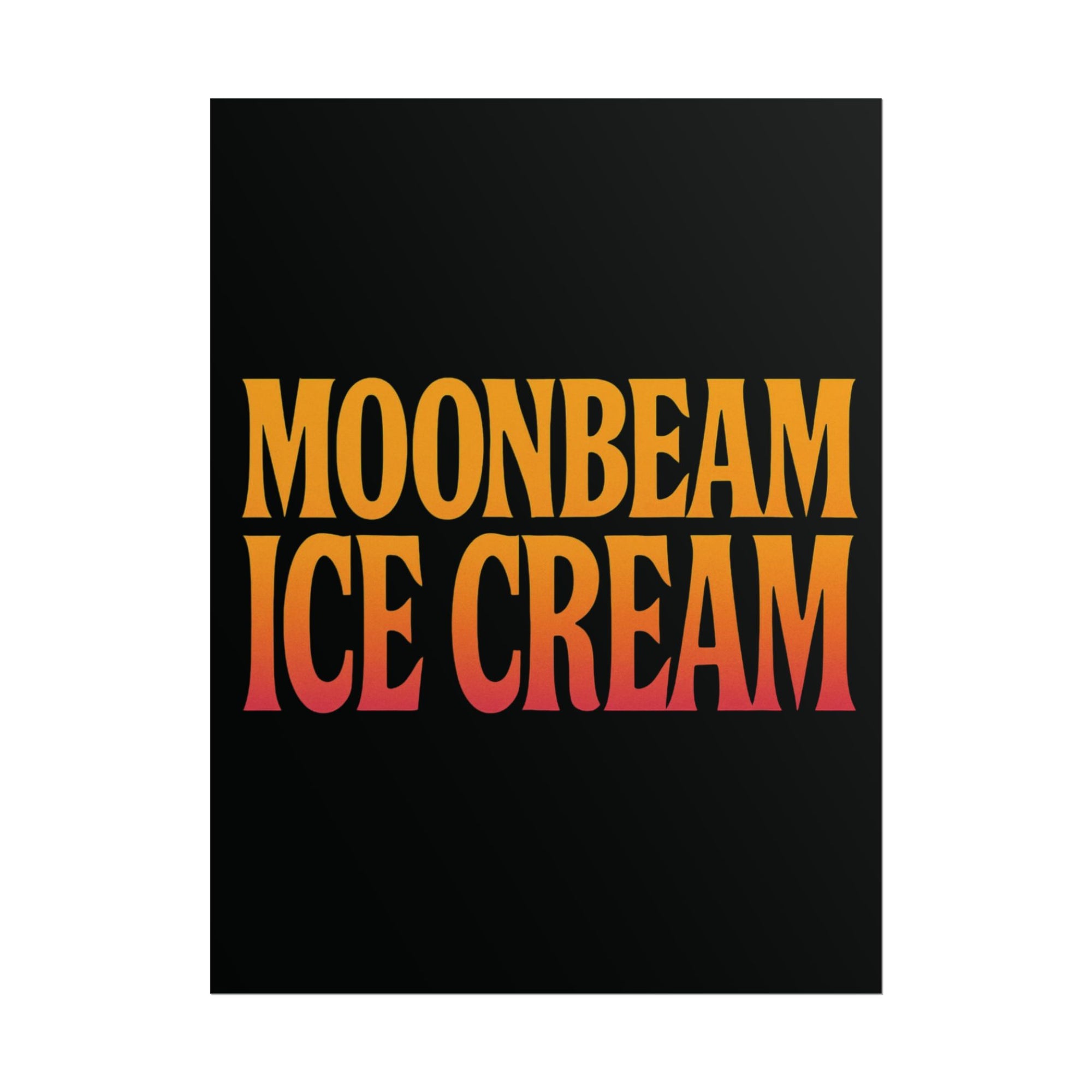 Moonbeam Ice Cream Benson Boone Poster 18in x 24in Mystical Magical Poster