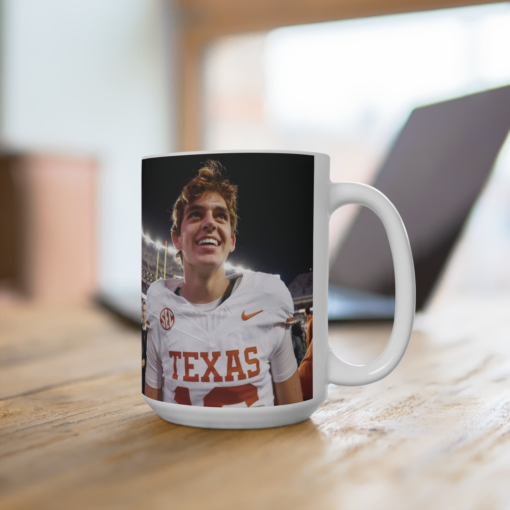 Arch Manning Coffee Mug 15oz Texas Longhorns Mug