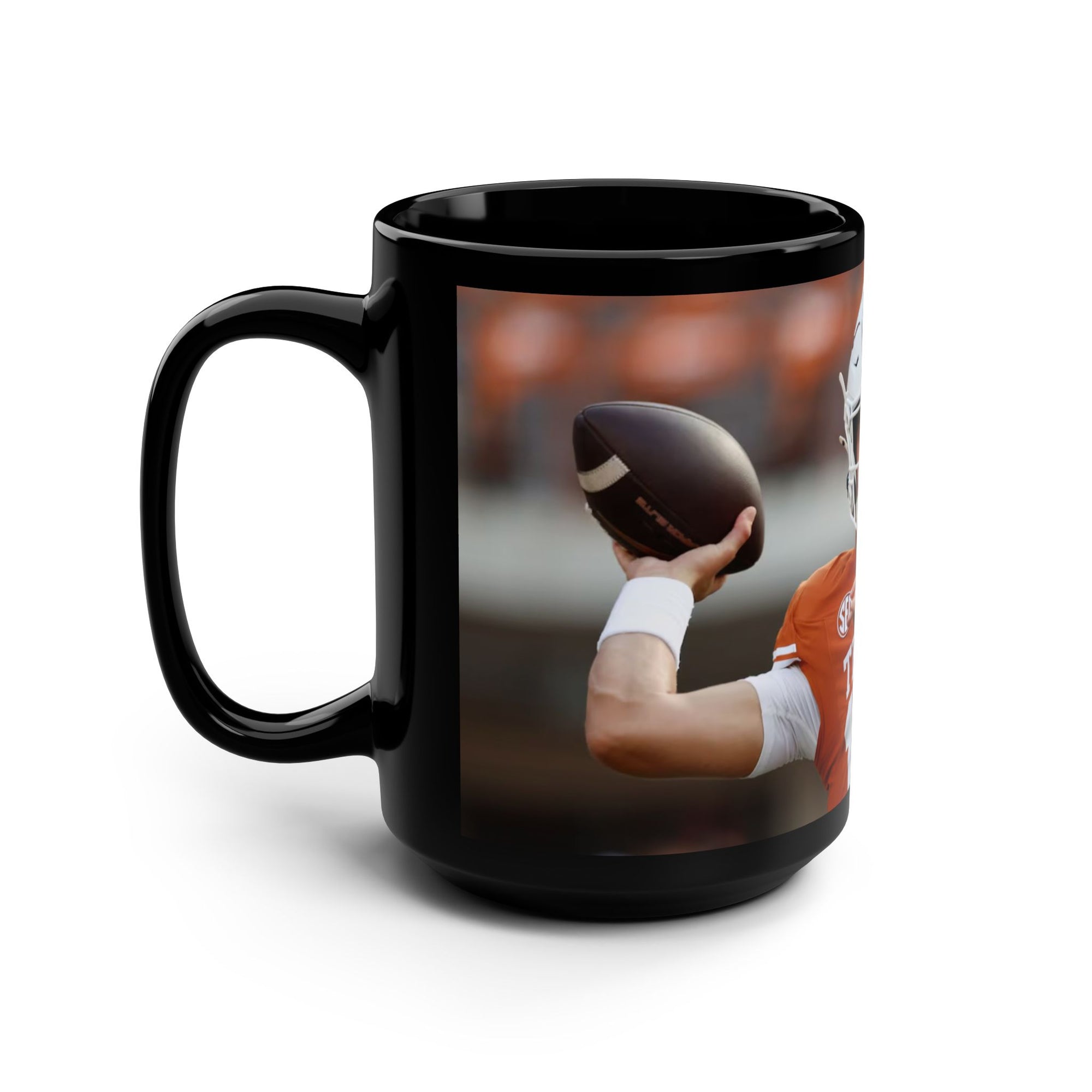Arch Manning Black Mug, 15oz Texas Longhorns Coffee Mug Gift