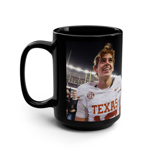 Arch Manning Black Mug, 15oz Texas Longhorns Coffee Mug Gift