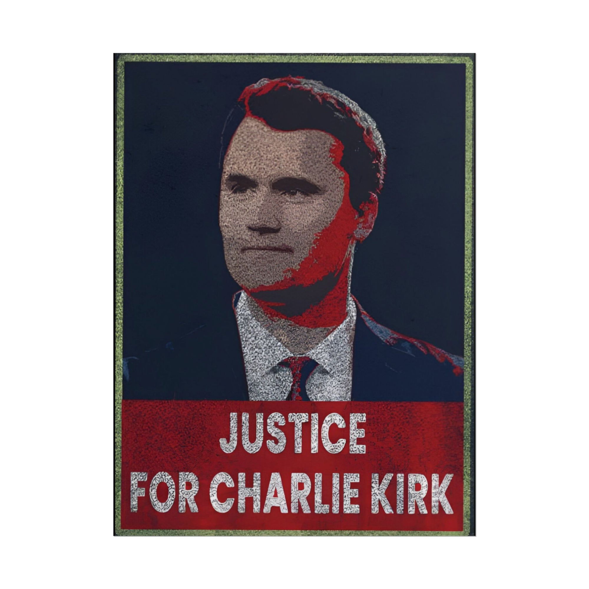 Charlie Kirk Poster 18in x 24in Poster Justice For Charlie kirk merch