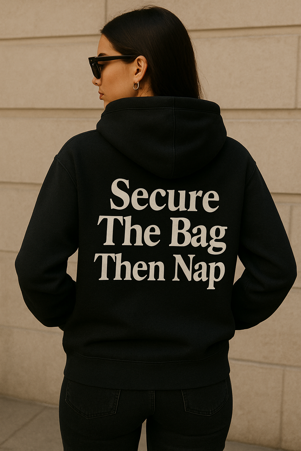 Secure The Bag The Nap Hoodie, Oversized Graphic Sweatshirt For Women
