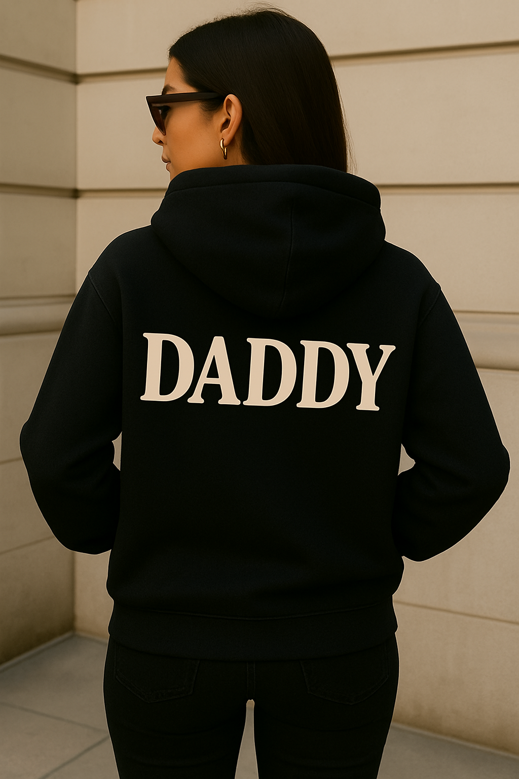 Daddy Hoodie, Oversized Graphic Sweatshirt For Women Female Entrepreneur Sweatshirt