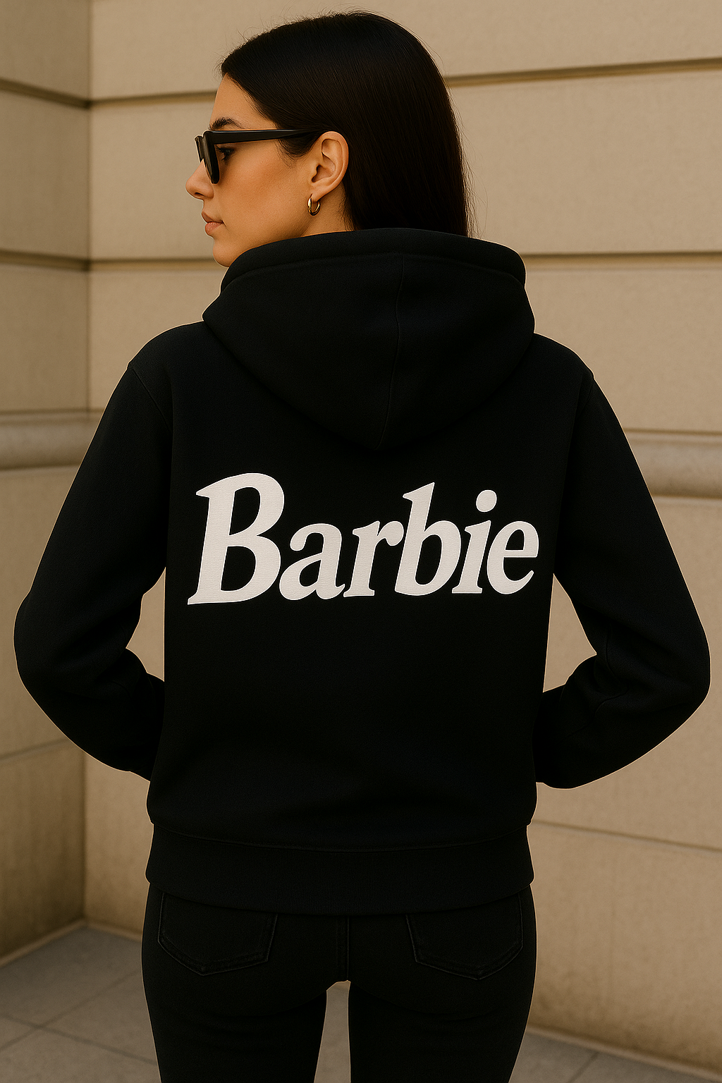 Barbie Hoodie, Oversized Graphic Sweatshirt For Women