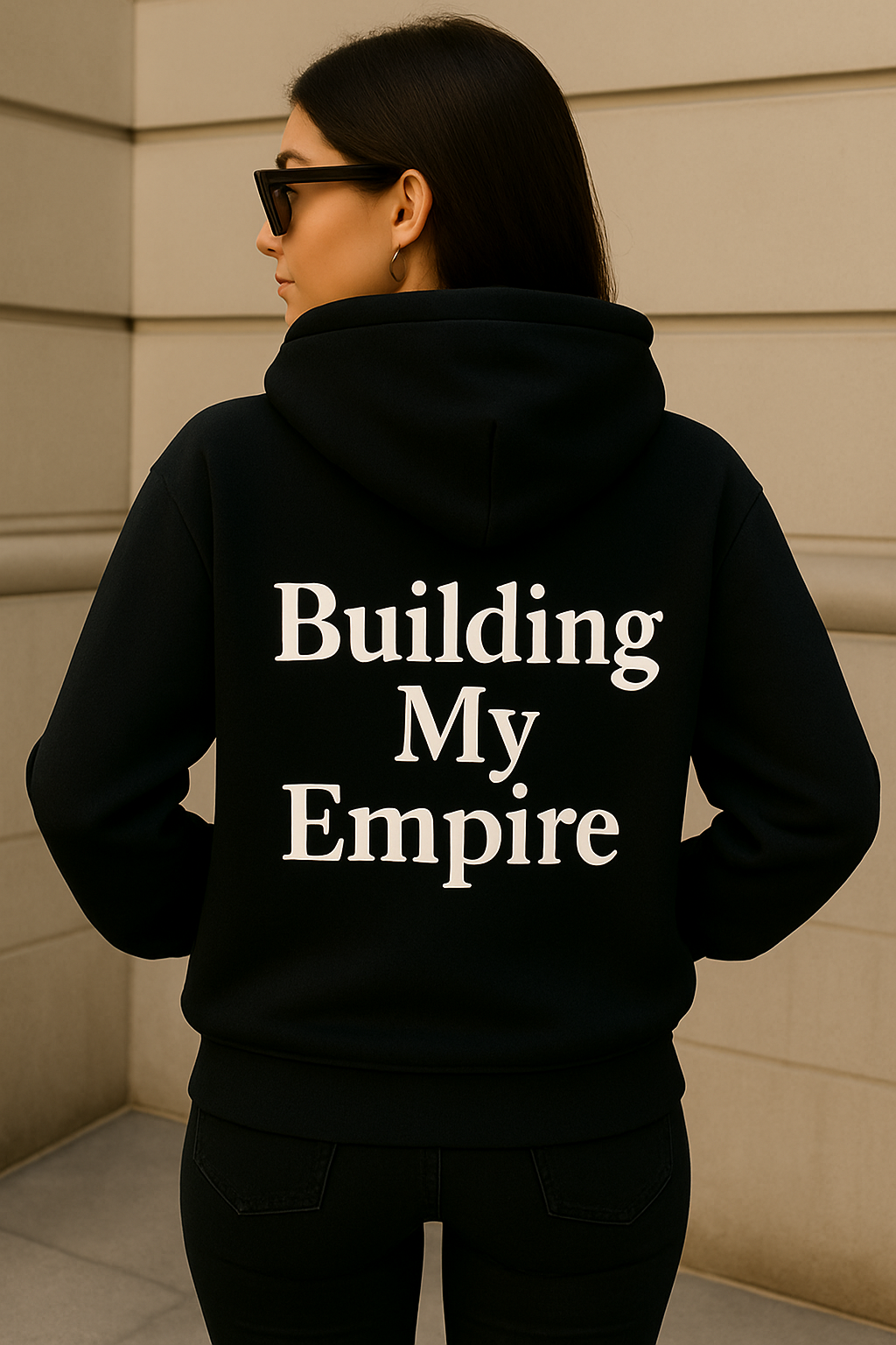 Building My Empire Hoodie, Oversized Graphic Sweatshirt For Women Female Entrepreneur Sweatshirt
