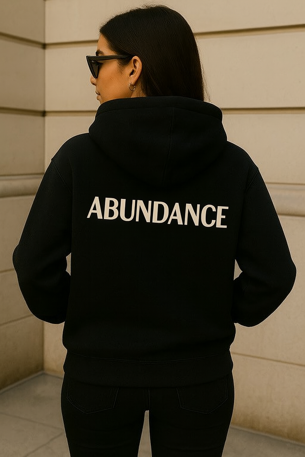 Abundance Hoodie, Oversized Graphic Sweatshirt For Women Manifest Hoodie