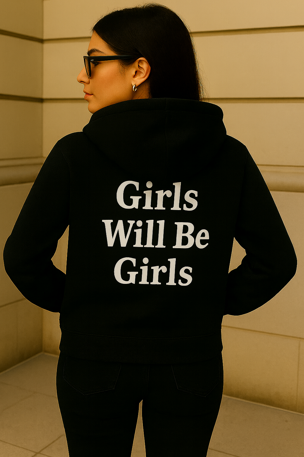 Girls Will Be Girls Hoodie, Oversized Graphic Sweatshirt For Women Manifest Hoodie