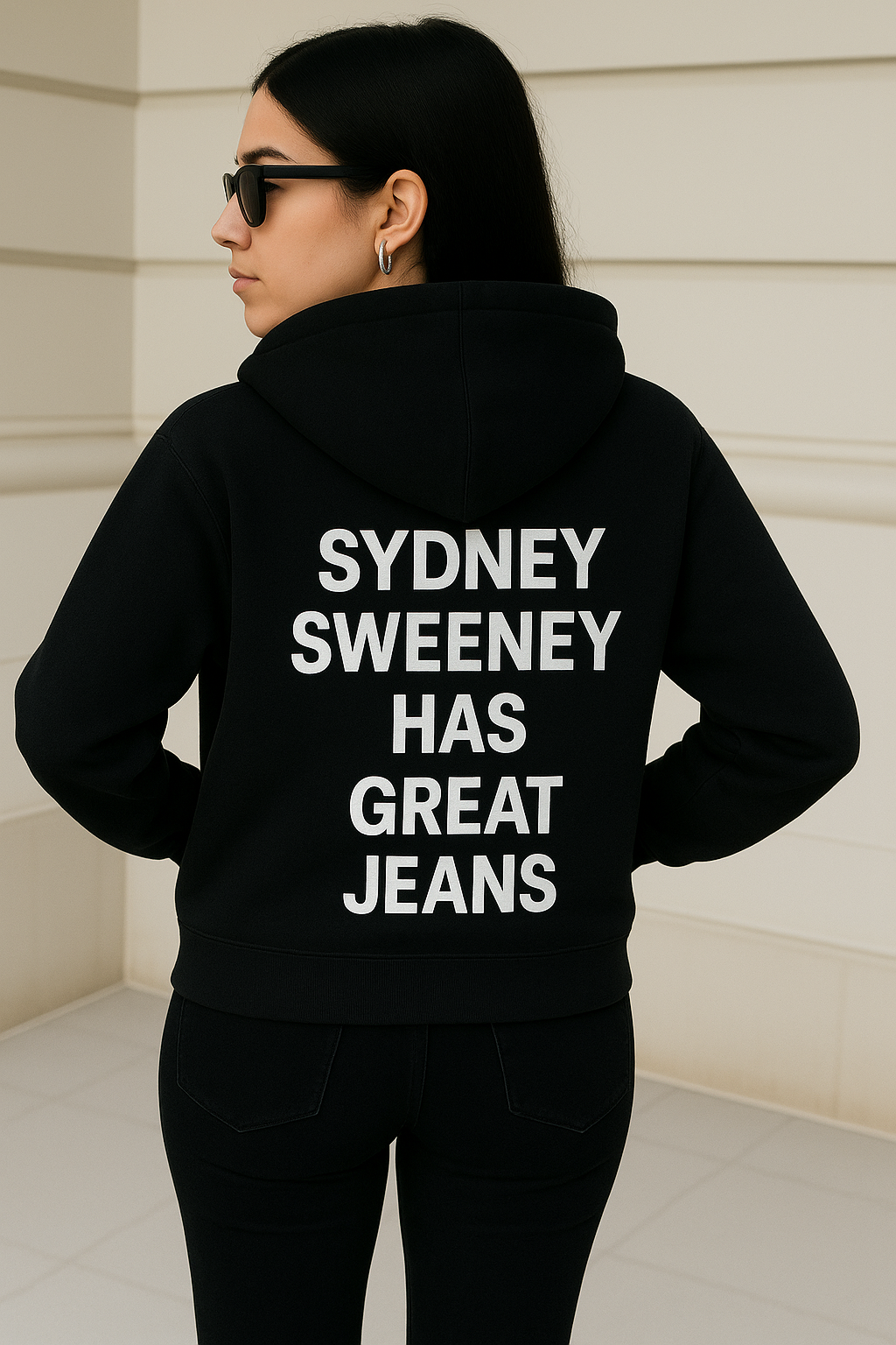 Sydney Sweeney Has Great Jeans Hoodie, Oversized Graphic Sweatshirt