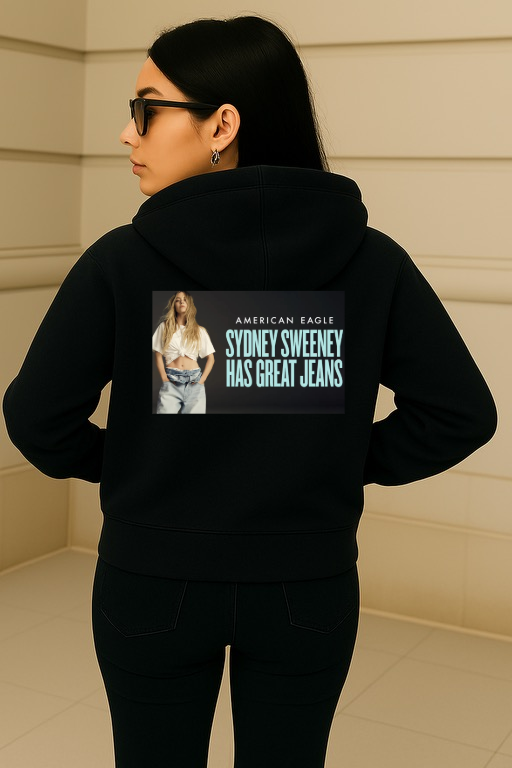 Sydney Sweeney Has Good Jeans Hoodie, Oversized Graphic Sweatshirt