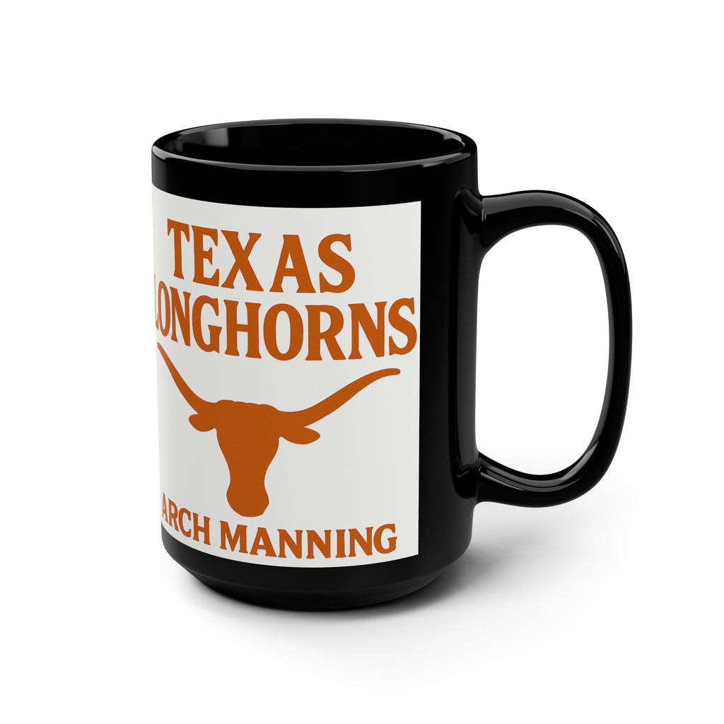 Texas Longhorns Black Mug, 15oz Arch Manning Texas Longhorns Coffee Mug Gift
