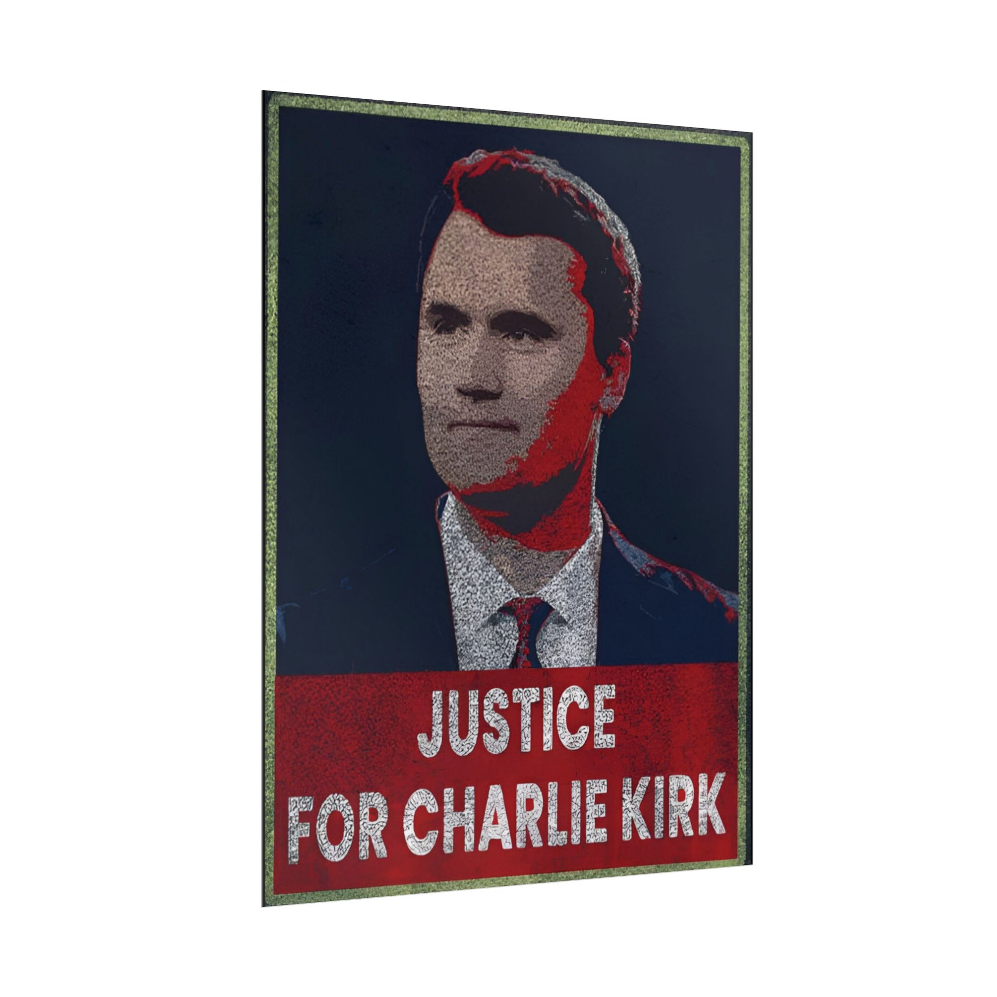 Charlie Kirk Poster 18in x 24in Poster Justice For Charlie kirk merch