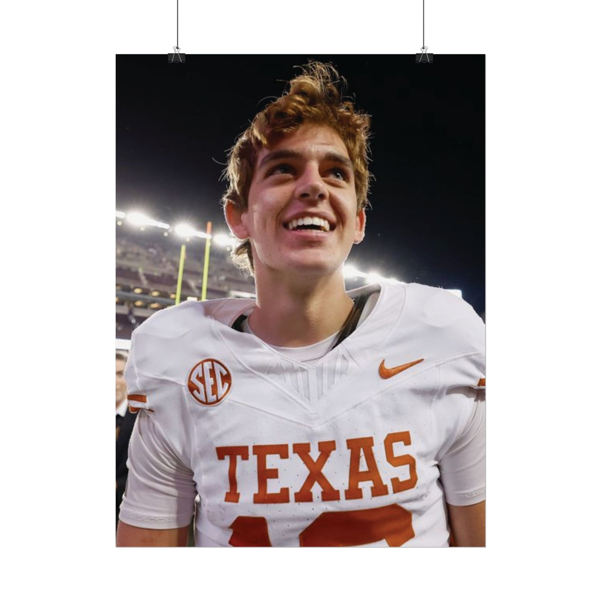 Arch Manning Poster 18in x 24in Texas Longhorns Arch Manning Poster