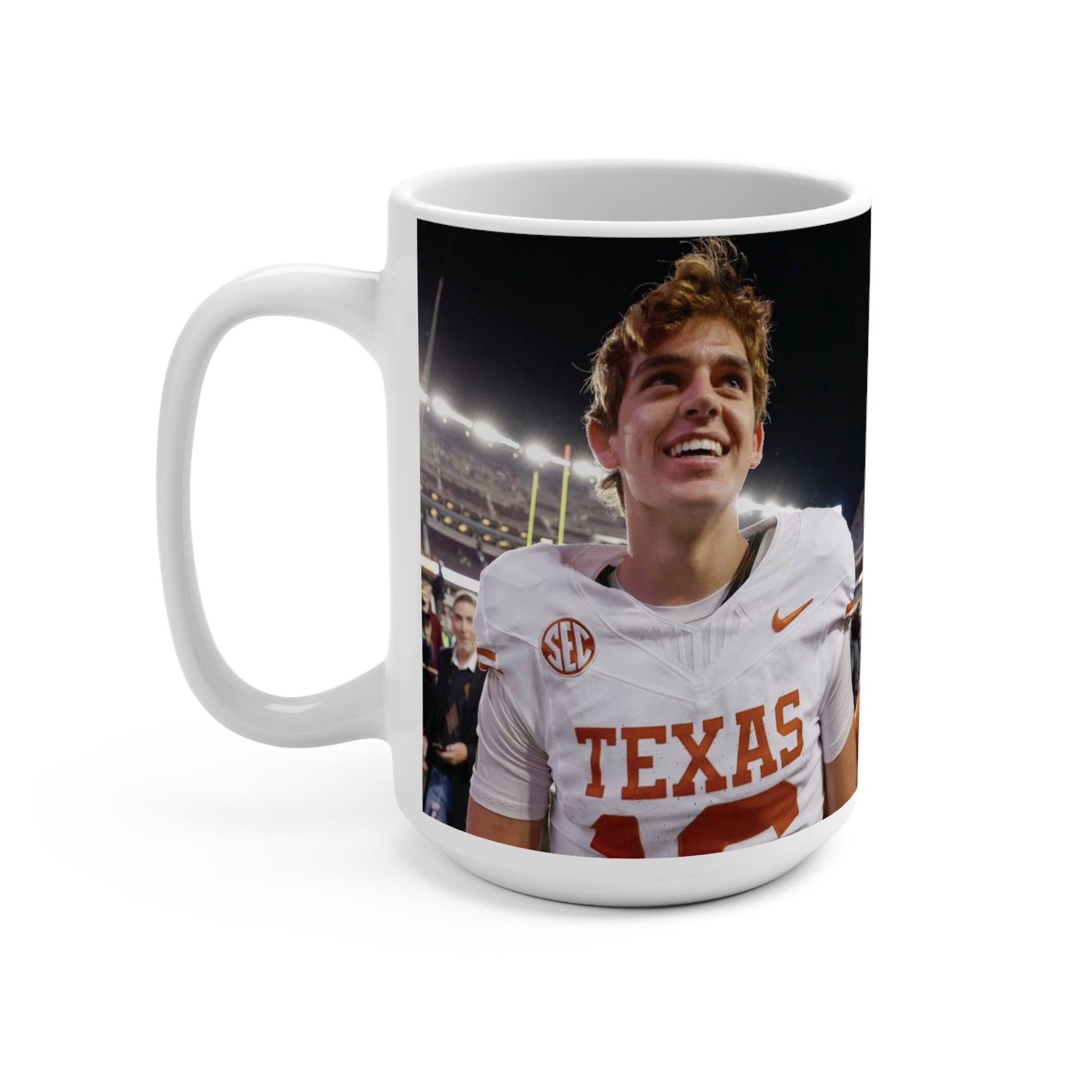 Arch Manning Coffee Mug 15oz Texas Longhorns Mug