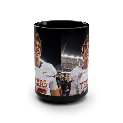 Arch Manning Black Mug, 15oz Texas Longhorns Coffee Mug Gift