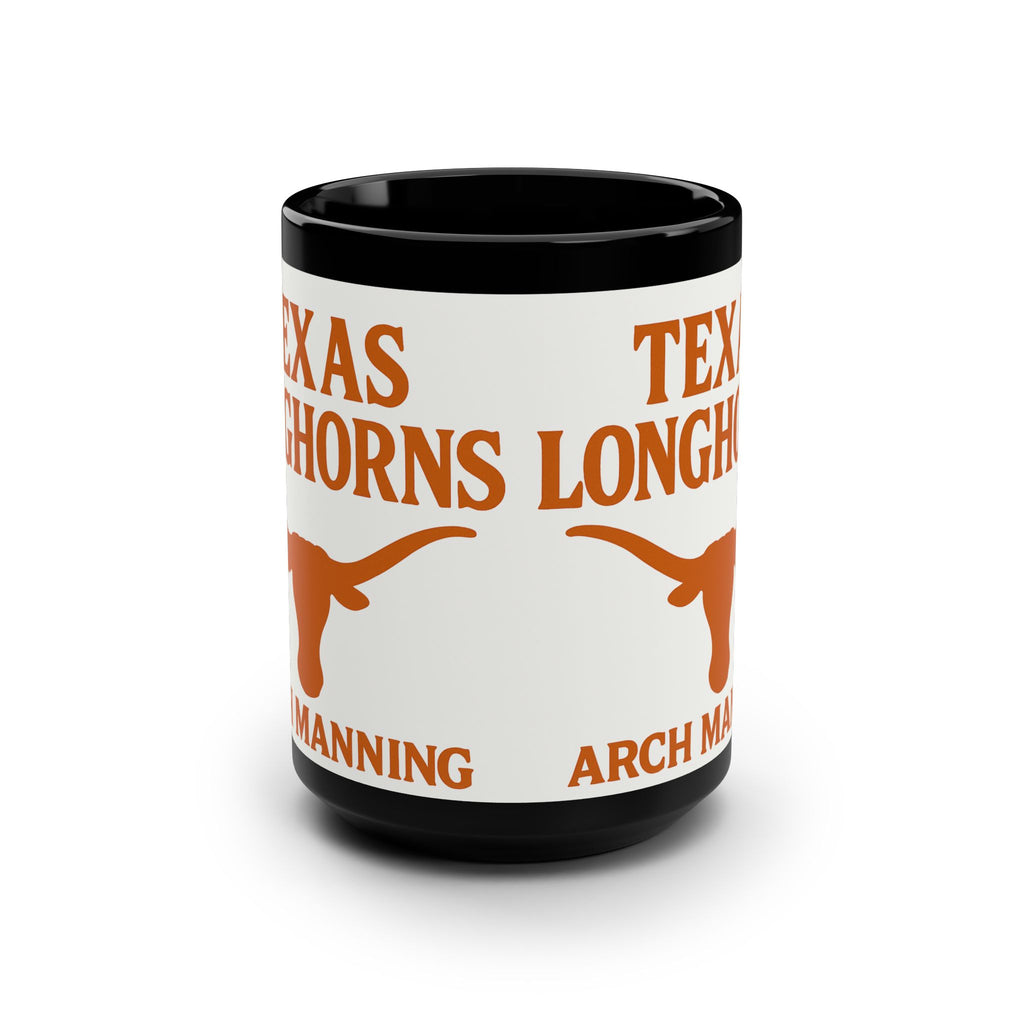 Texas Longhorns Black Mug, 15oz Arch Manning Texas Longhorns Coffee Mug Gift