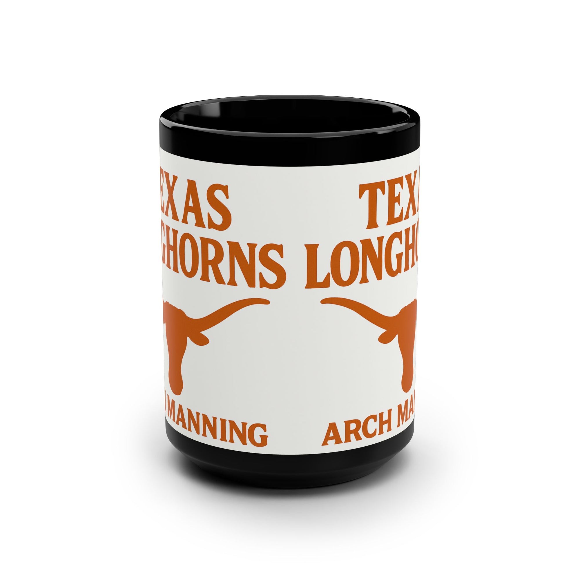 Texas Longhorns Black Mug, 15oz Arch Manning Texas Longhorns Coffee Mug Gift