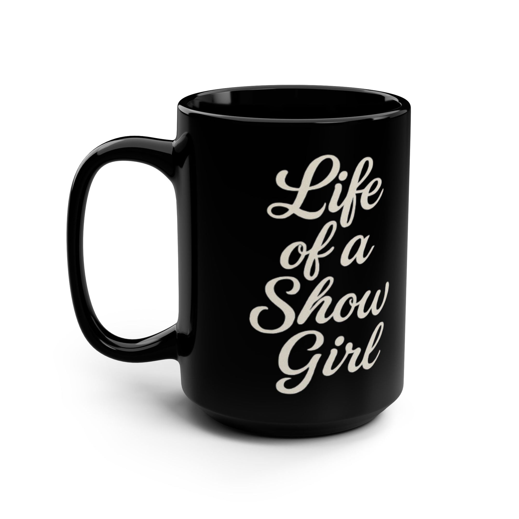 Life Of A Showgirl Black Mug, 15oz Taylor S wift Mug