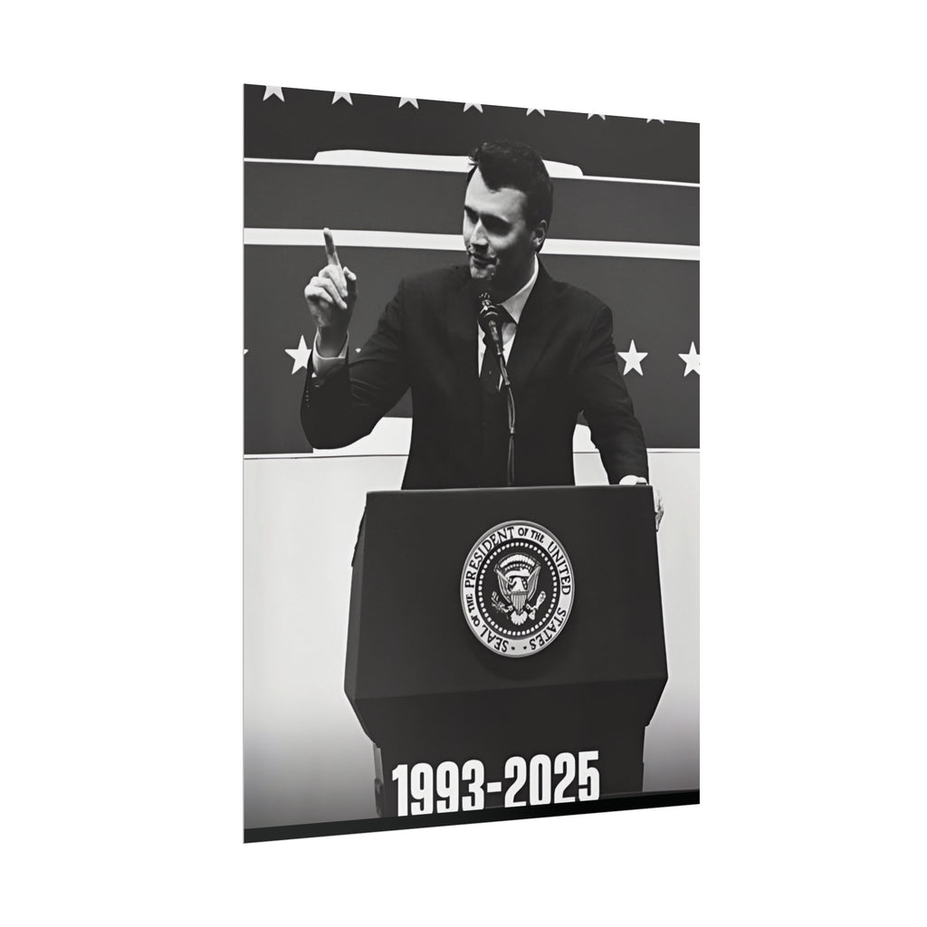 Charlie Kirk Poster 18in x 24in Poster Justice For Charlie kirk merch