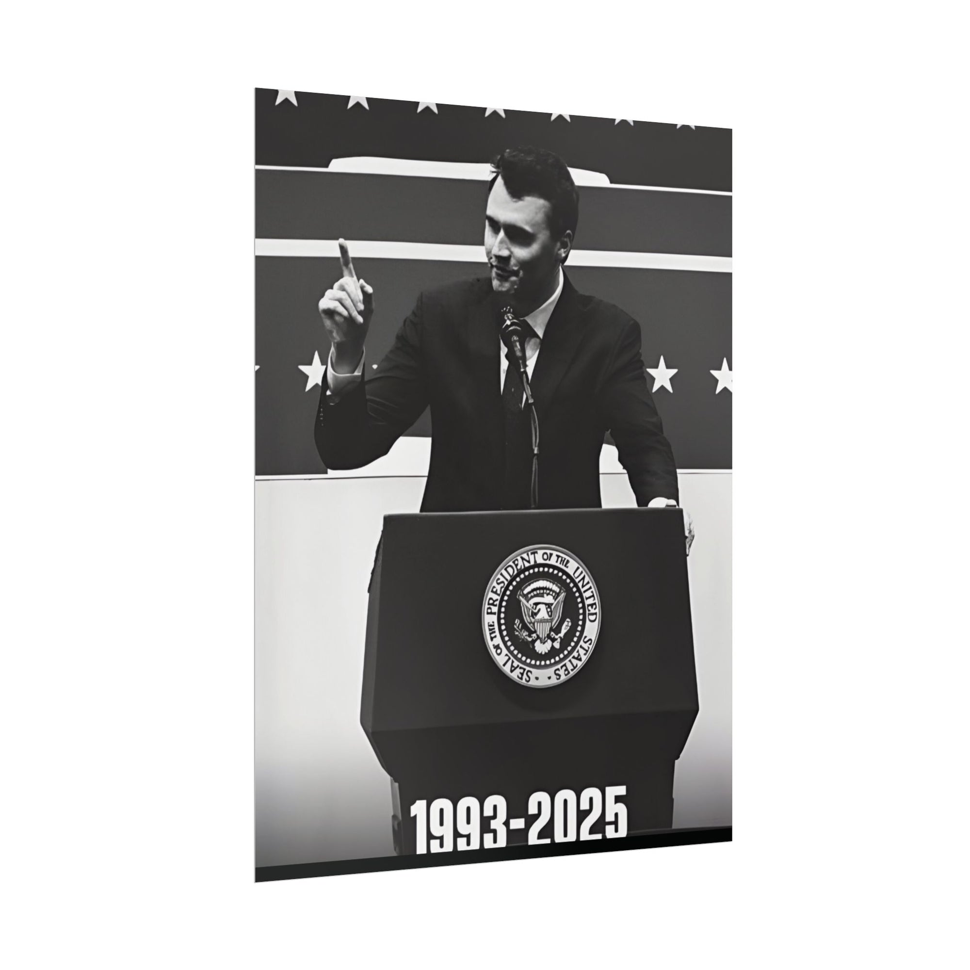 Charlie Kirk Poster 18in x 24in Poster Justice For Charlie kirk merch