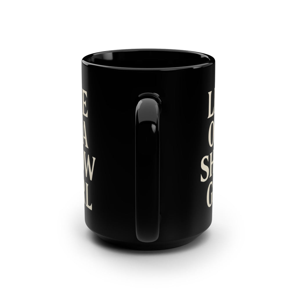Life Of A Showgirl Black Mug, 15oz Taylor S wift Mug